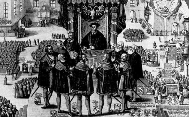 Az 1530. évi augsburgi birodalmi gyűlés ábrázolása