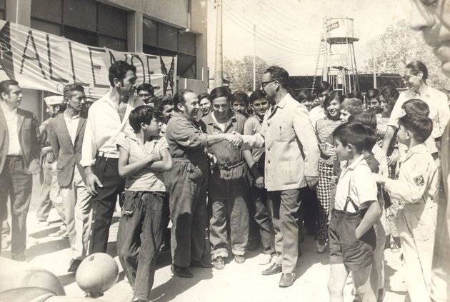Salvador Allende támogatói körében, 1972