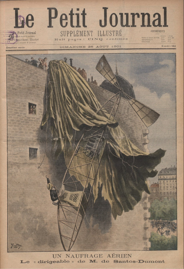 A Le Petit Journal címlapja a balesetről (kép forrása: gallica.bnf.fr / BnF)