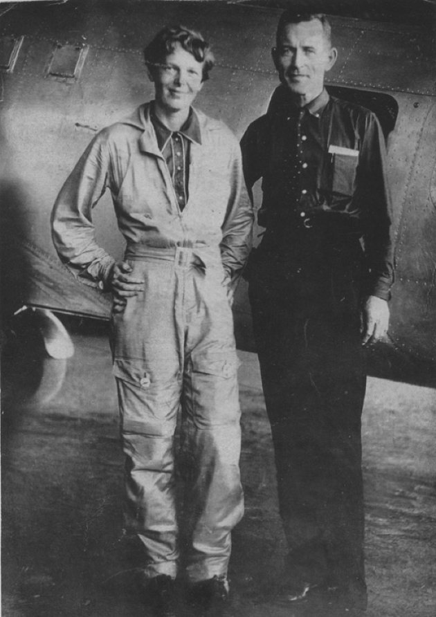 Earhart navigátorával, Fred Noonan-nel