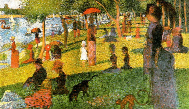 A közönség részéről is kritika érte Seurat, a pointillizmus nagymesterének képeit