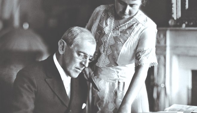 Woodrow Wilson neje az ország élén