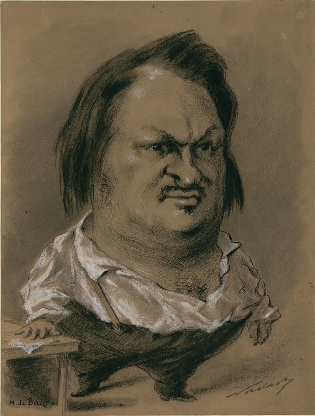 Karikatúra Balzacról (1850)