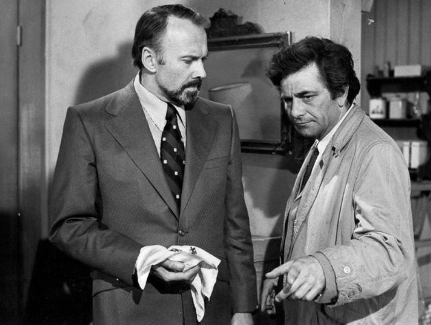 Richard Kiley és Peter Falk a 3. évad 8. epizódjában (Embert barátjáról…, 1974) 