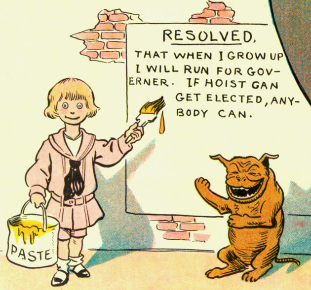 Buster Brown és Tige kutya 1906-ban