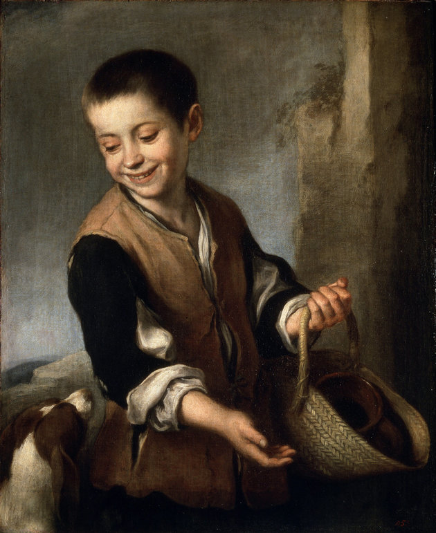 Bartolomé Esteban Murillo: Kisfiú kutyával, (1650 körül)