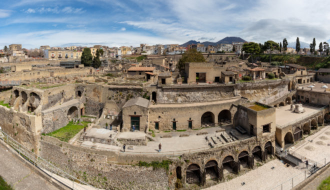 Herculaneum polgári alighanem megsemmisültek a hősokktól