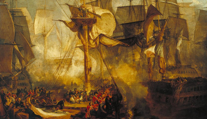 Győzelemre vezette az angol flottát Trafalgar hősi halottja, Nelson admirális