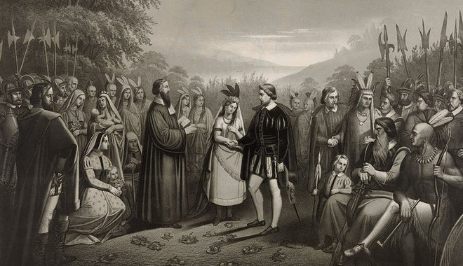 Még az angol uralkodó is fogadta a keresztény hitre tért „indián hercegnőt”, Pocahontast