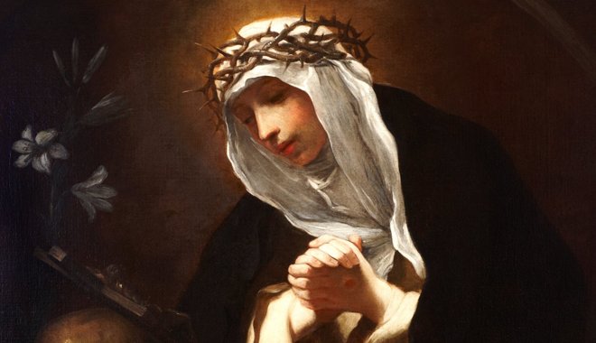Pestises betegeket gyógyított, és még a pápát is jobb belátásra bírta Sziénai Szent Katalin