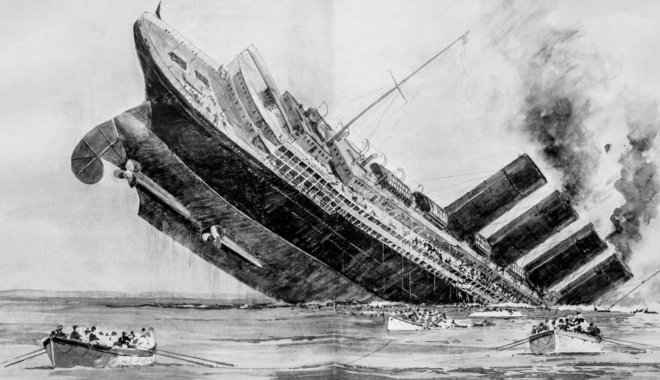 Amikor a háború ártatlan embereket küldött hullámsírba: a Lusitania elsüllyesztése