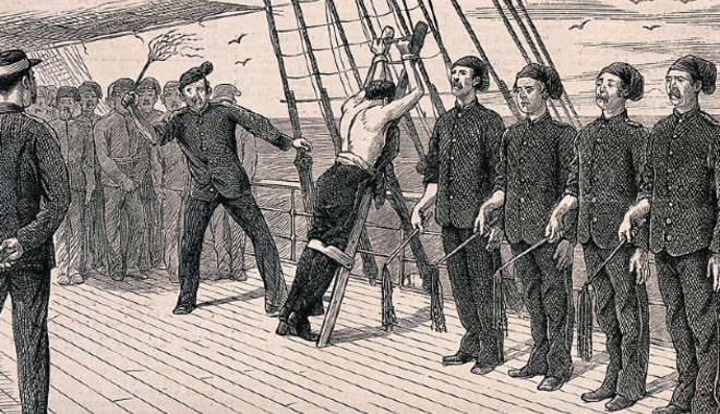 1855-ig korbácsolhatták legénységüket az amerikai haditengerészet tisztjei