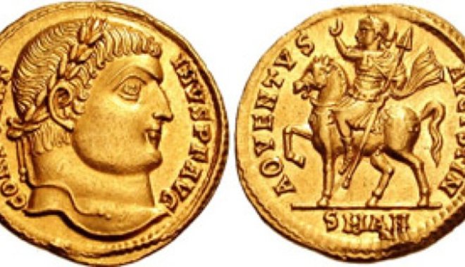 Nagy Konstantin császár aranypénze került elő Törökszentmiklósnál