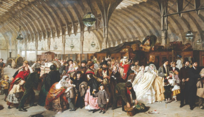 A vasúti utazás hőskora az angol festészetben
