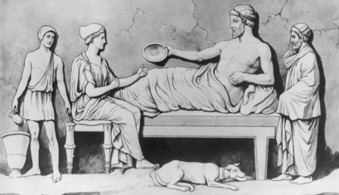 Az ókori Görögországban a nők helyett inkább a férfiak társai voltak az ölebek