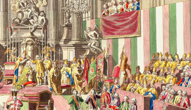 Nemzeti színeink először 1608-ban tűntek fel, II. Mátyás koronázásakor