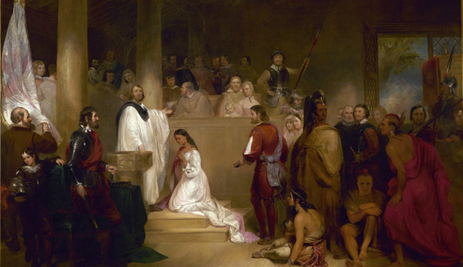 Keresztény hitre is áttért az angol telepesek segítője, Pocahontas 