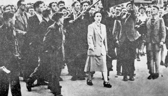 Béremelésért és árcsökkentésért tüntettek a poznani munkások 1956-ban