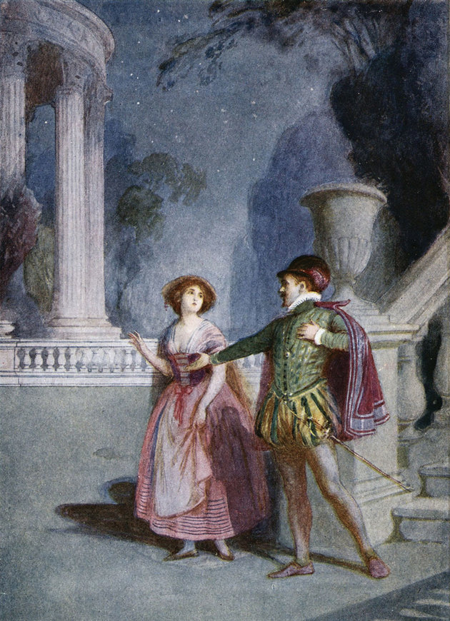 A Don Giovanni egy 1914-es kiadásának illusztrációja, melyen a főszereplő megkísérli elcsábítani Zerlinát (kép forrása: britannica.com)