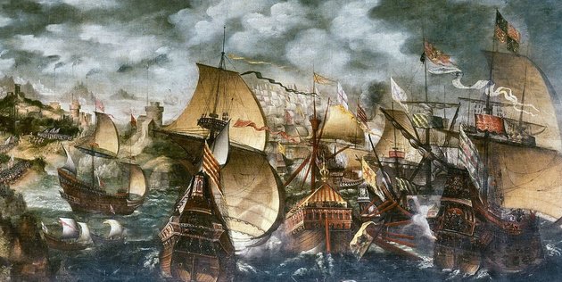 Ugyan a korabeli festményeken gyakran így ábrázolják, valójában nem csak a szél döntött az angolok javára: szakképzettségben és felszereltségben is lehagyták spanyol riválisukat