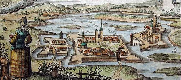Szigetvár látképe a 16. században