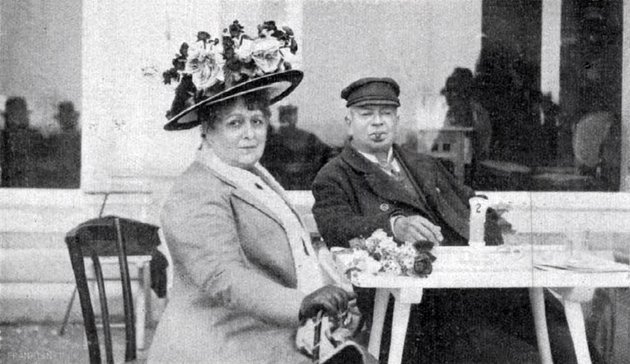 Blaha Lujza és Újházi Ede (1911 körül)