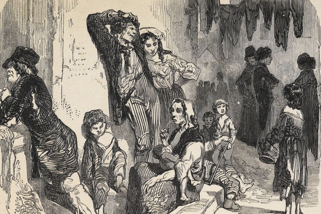A St. Giles szegénynegyed a nélkülözők mellett a prostituáltak és a bűnözők otthonául is szolgált