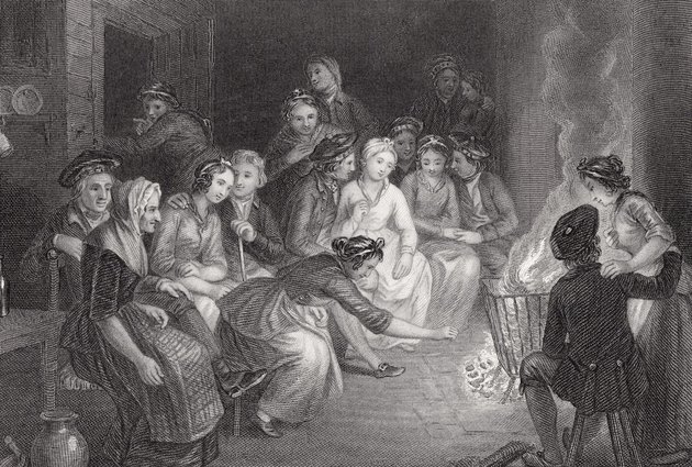 Robert Burns skót költő 1785-ös Halloween című versének illusztrációja