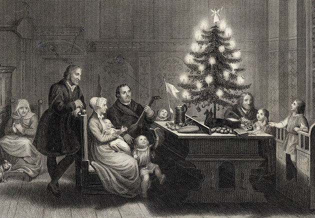 Luther Márton karácsonya – a legenda szerint ő díszített először gyertyákkal fenyőfát