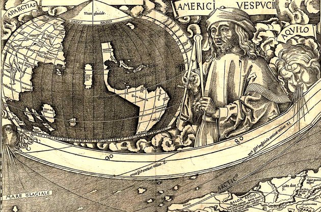 Részlet Waldseemüller 1507-es világtérképéből – elsőként ezen szerepelt az America kifejezés