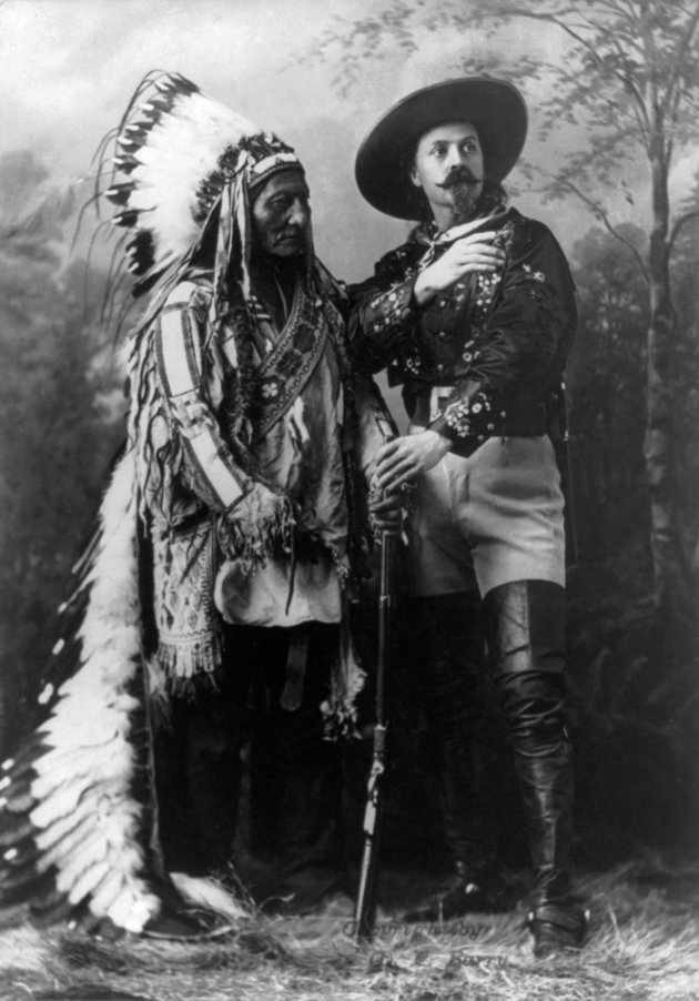 Buffalo Bill és Ülő Bika 1885-ben