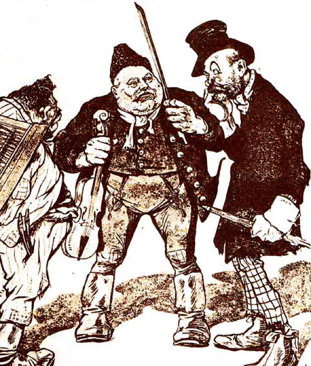 A Borsszem Jankó 1903-as karikatúrája Eötvösről