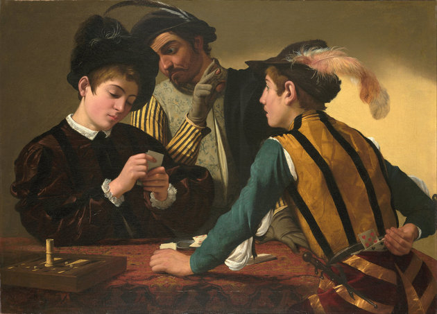 Hamiskártyások (Caravaggio festménye 1594-ből)