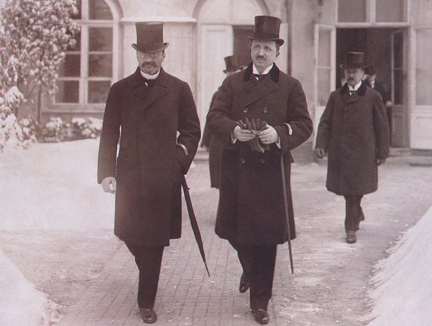 Tisza István és Skerlecz Iván horvát bán találkozója 1914-ben