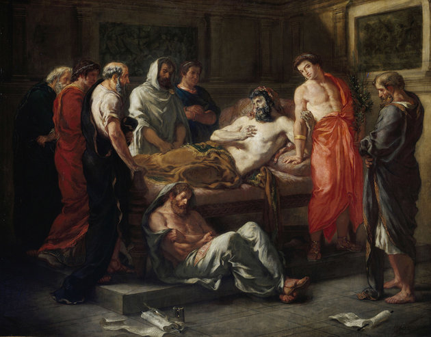 Eugène Delacroix: Marcus Aurelius utolsó szavai