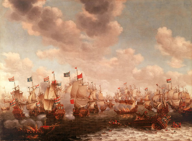 A négynapos csata (Pieter Cornelisz van Soest festménye)