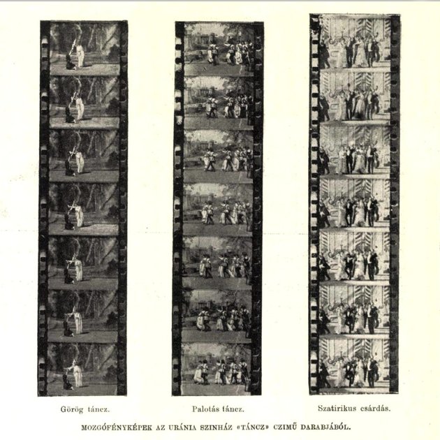 A táncz című film tűzből kimentett kockái a Vasárnapi Újság 1901. április 14-i számában