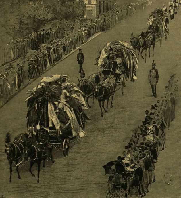 A vasminiszter temetése Erdélyi Mór fényképén