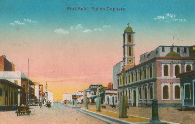 Port Szaíd-i képeslap 1915-ből