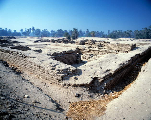 Az Északi Palota romjai Tell el-Amarnánál (Ahet-Aton). A szakértők szerint e palota lehetett Nofertiti lakhelye.
