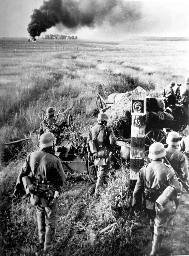 Német katonák a szovjet határon
