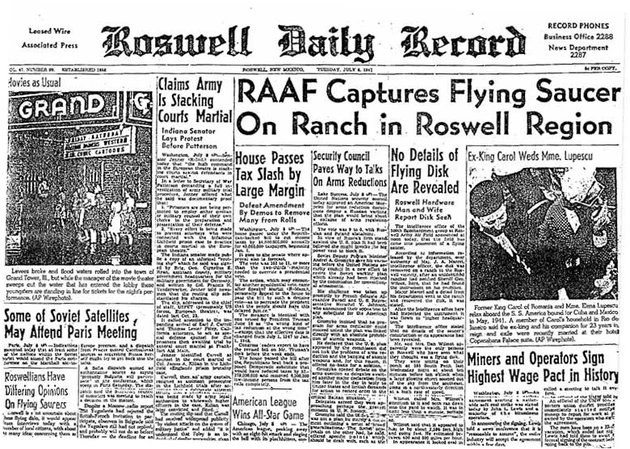 A Roswell Daily Record cikke