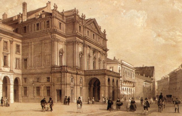 19. századi ábrázolás az operaházról