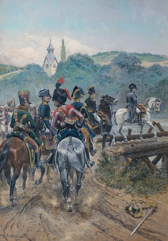Napóleon a Lobau szigetén át próbálta a túlpartra juttatni seregét