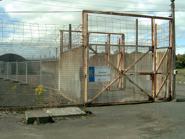 A Long Kesh internálótábor egyik kapuja. (Wikipedia / GiollaUidir / CC BY-SA 2.5)