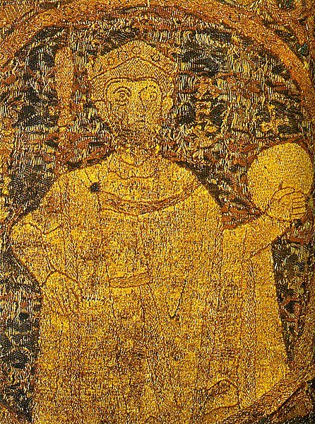 Szent István ábrázolása a paláston