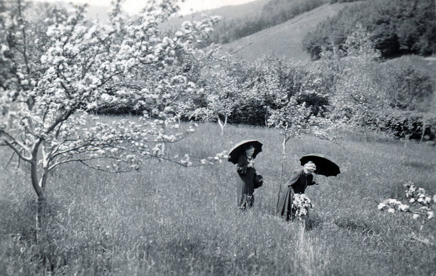Az első kirándulások egyike a nyíló természetbe, 1922. (Fortepan / Kachelmann Róbert)