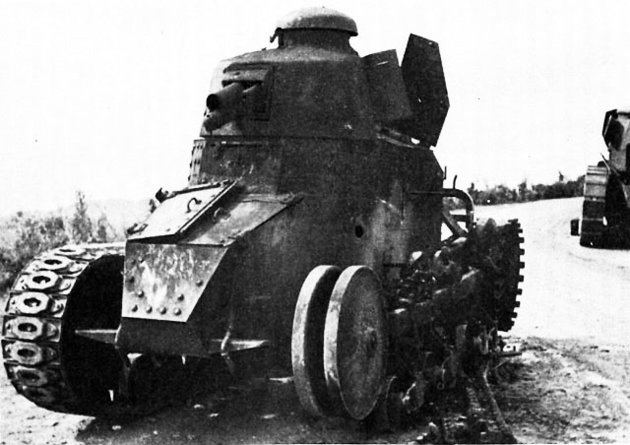Kilőtt jugoszláv tank