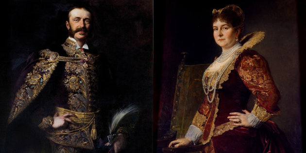 Festetics II. Tasziló és felesége, Mary Victoria Hamilton