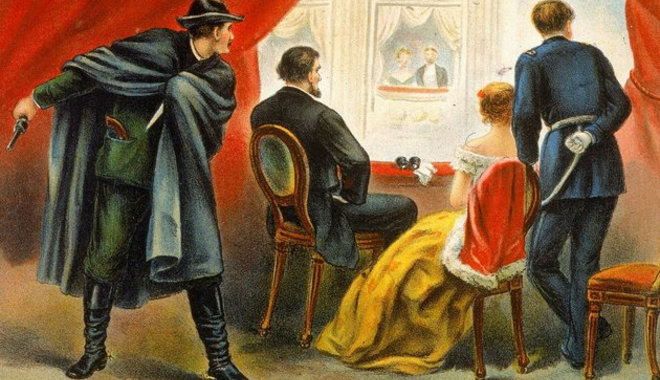A nézőtér hangos nevetése közben érte a gyilkos golyó Abraham Lincolnt